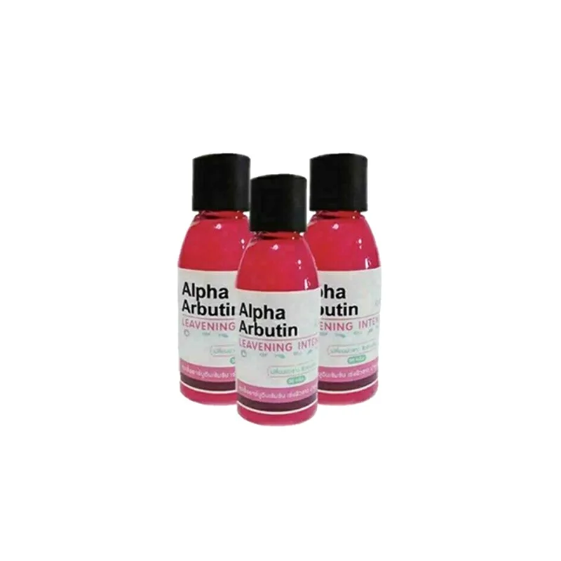 3 bottles Alpha Arbutin Leavening Intense Whitening Serum Lightening Dark Spots & Smooth Bright White Skin 30 ml/bottle