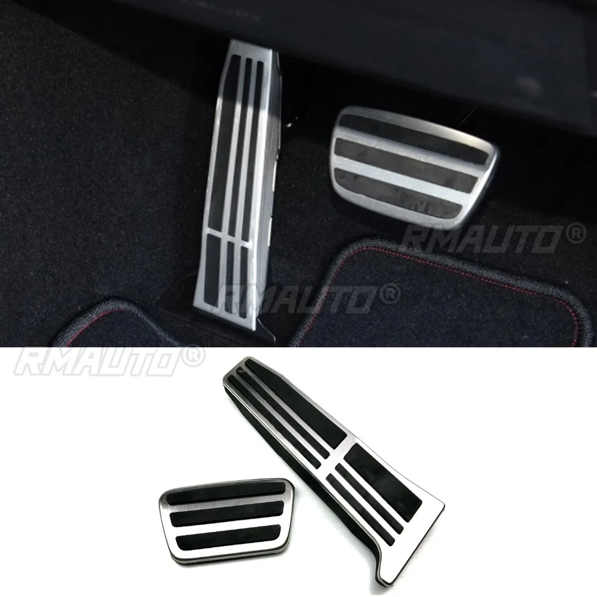 Car Pedal Pad Cover For Toyota Camry AVALON Lexus ES LS 2018+ Body Kit Non-slip Stainless Steel Accelerator Brake Foot Pedals