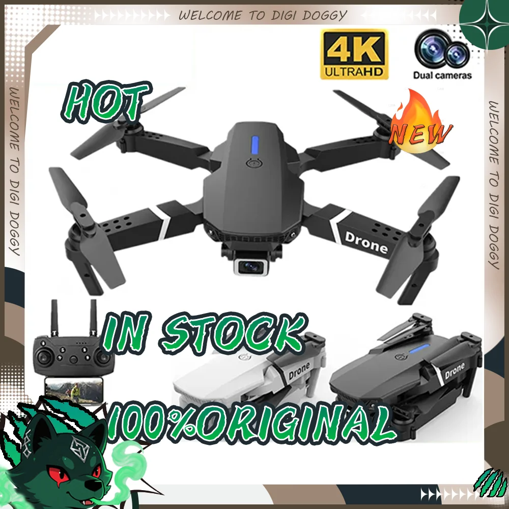 

Professional mini remote control drone E88 4k HD aerial camera Wifi FPV dronfolding quadcopter RC helicopter Children's toy gift