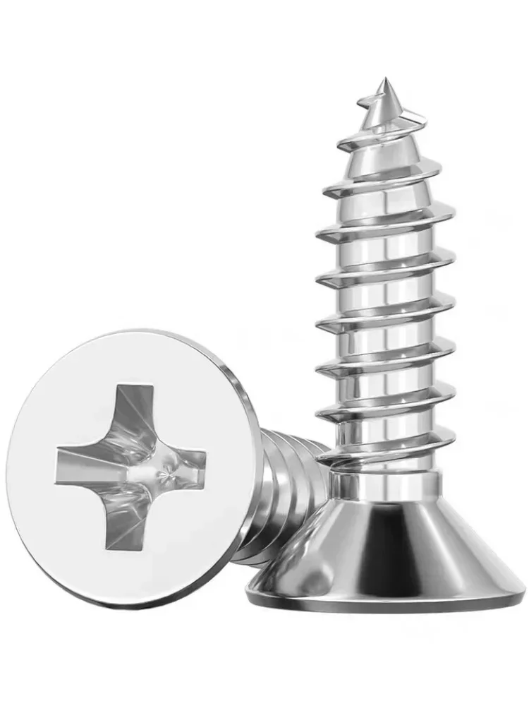 GB846 304 Stainless Steel Phillips Countersunk Head Self-tapping Screw