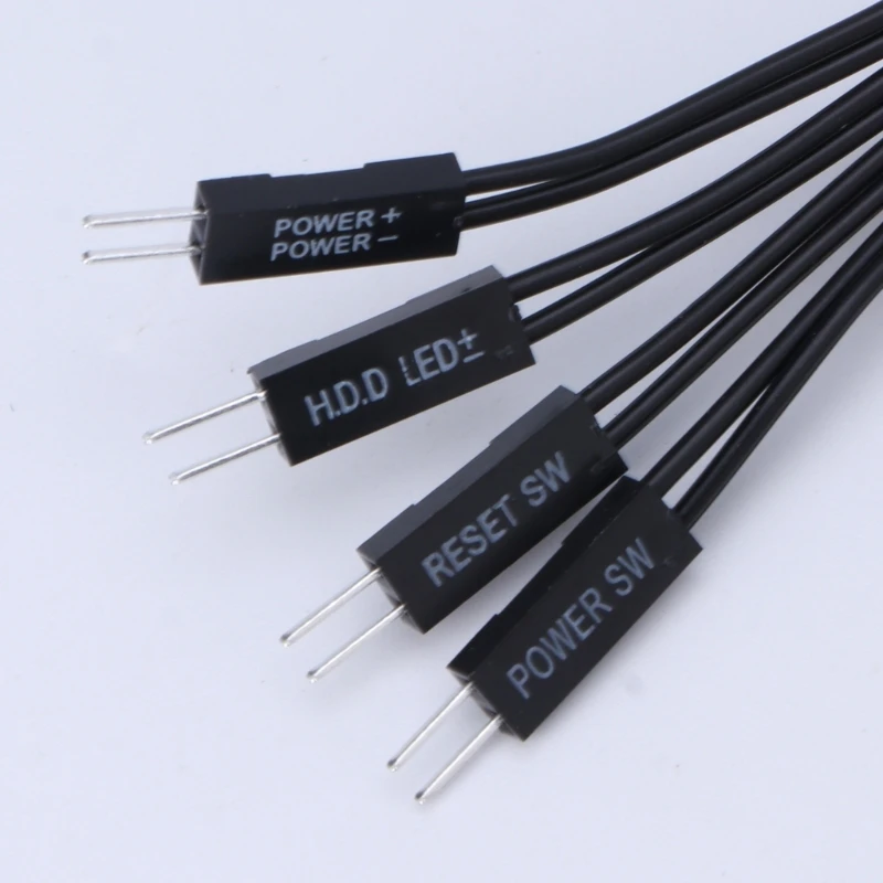 20/30/50/100 سنتيمتر اللوحة الأم التبديل HDD LED/PLED/إعادة تعيين SW/الطاقة SW تمديد كابل