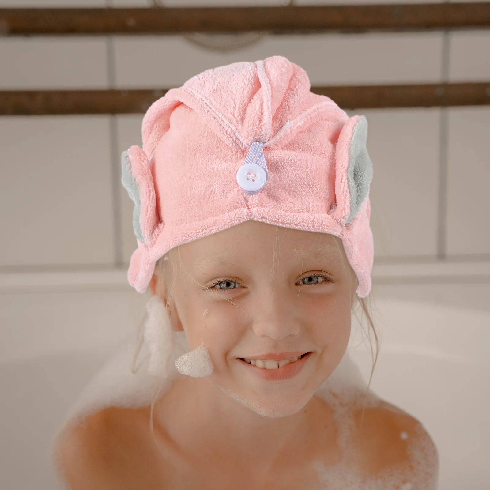

2pcs Dry Hair Towel Coral Fleece Kids Adult Fast Drying Hair Towel Wrap Lightweight Absorbent Travel Gym Home Use