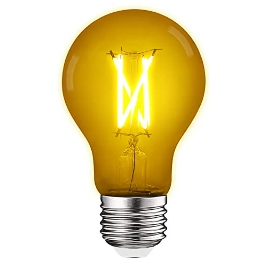 

A19 Edison LED Light Bulb, 4.5W 60W Equivalent,Colo Glass Filament, UL Listed, E26 Standard Base, Indoor Outdoor, Porch, Decora