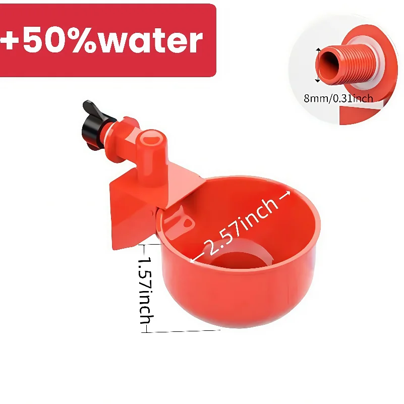 Automatic Poultry Drinking Bowl Chicken Waterer Cups Duck Drinking Machine Hanging Drinking Bowls Water Dispenser