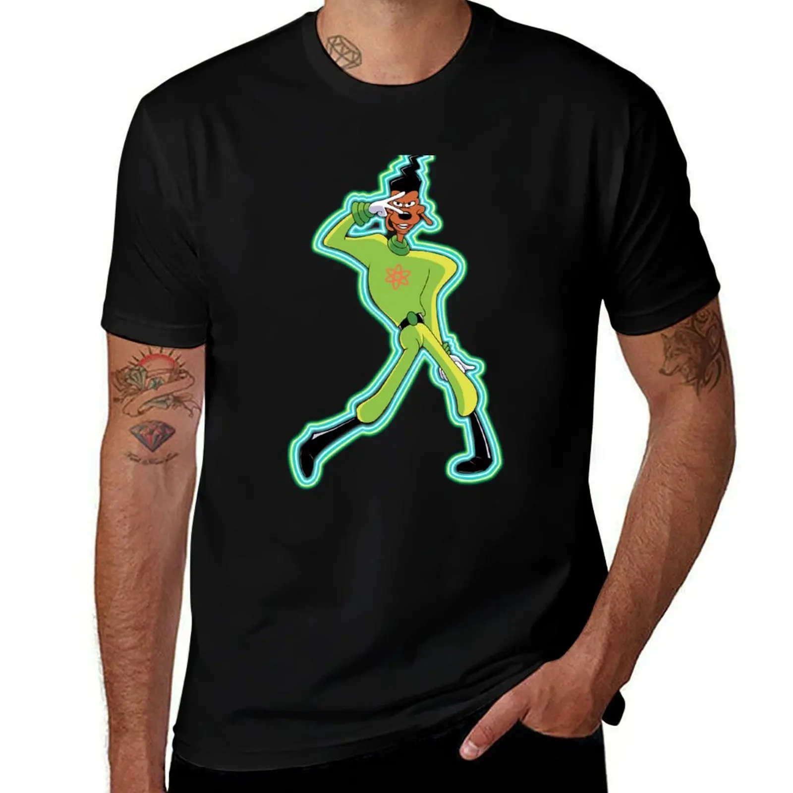 

Neon Powerline T-Shirt baggy shirts oversized graphic tee croswit shirt man clothes mens tall t shirts