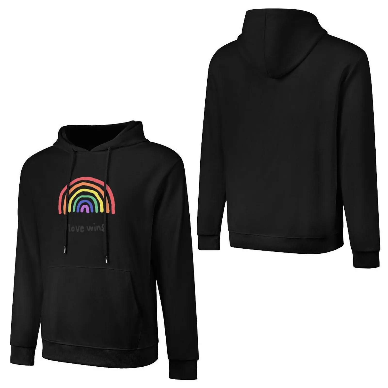 LGBTQA+ PRIDE [Love Wins] Pullover Hoodie aesthetic clothing mens clothes graphic t shirts men autumn clothes hoodie oversize