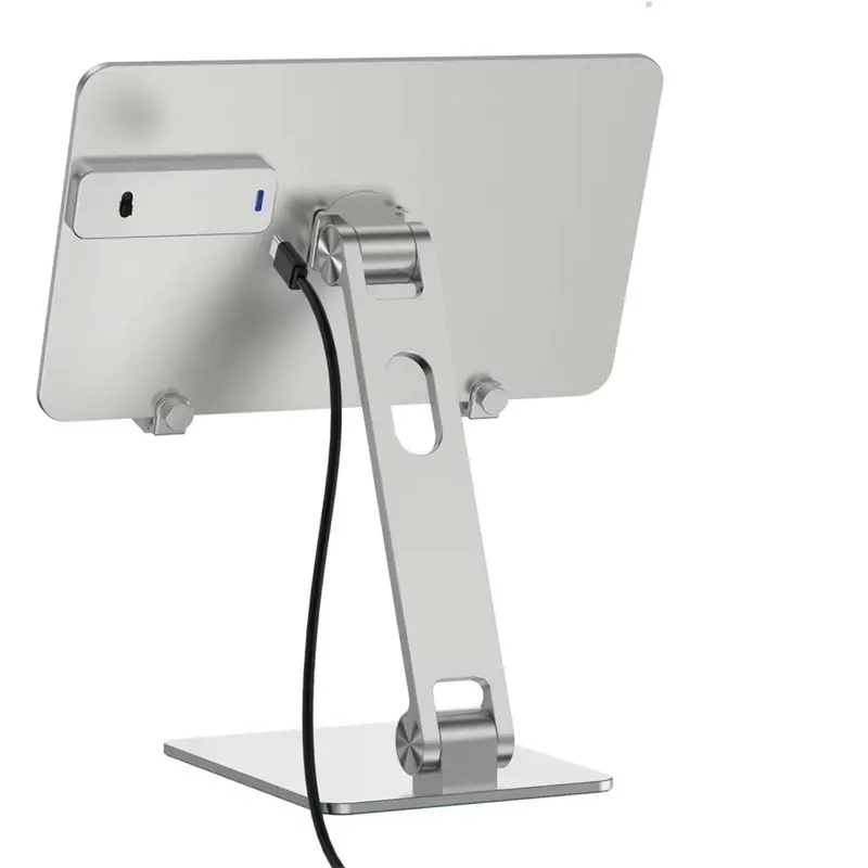 AT82-Portable Folding Magnetic Aluminum Charging Stand For Ipadpro 11 Inch Lightweight Desk Holder With Secure Grip