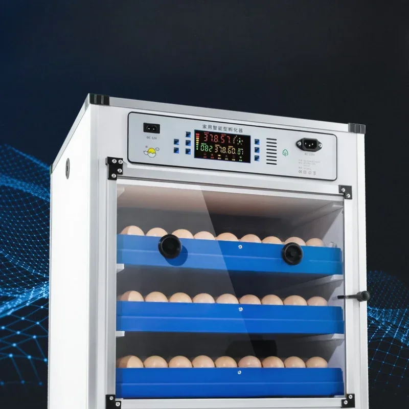 Inkubatory średniej wielkości 110V/220V, domowe, w pełni automatyczne, inteligentne inkubatory do hodowli na dużą skalę, maszyny do wylęgu.
