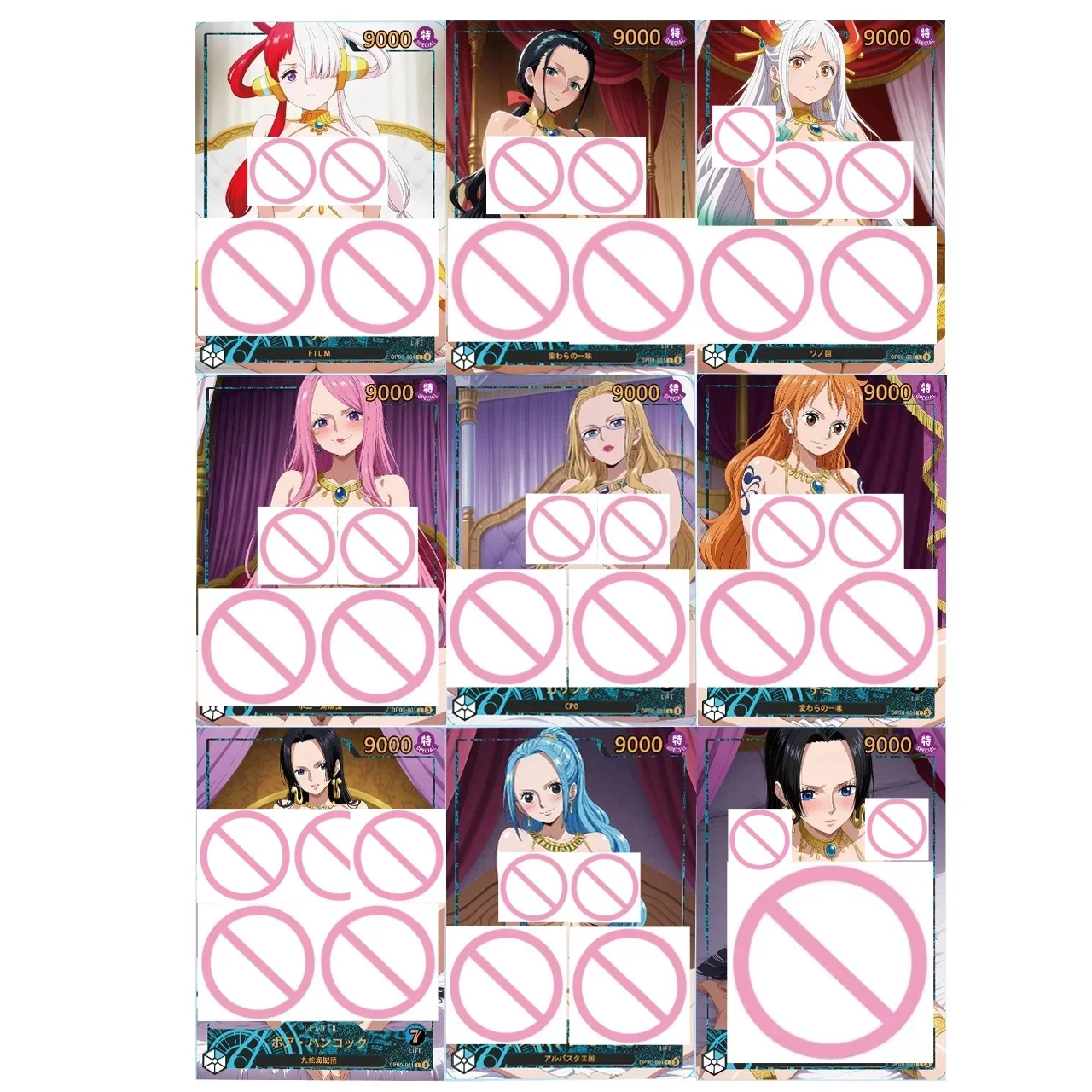 

Коллекционная карточка DIY One Piece ACG: Богиня в нижнем белье (Калифа, Нефертари Д. Виви, Ута, Ямато, Боа Хэнкок) — Аниме-карточка с цветным эффектом