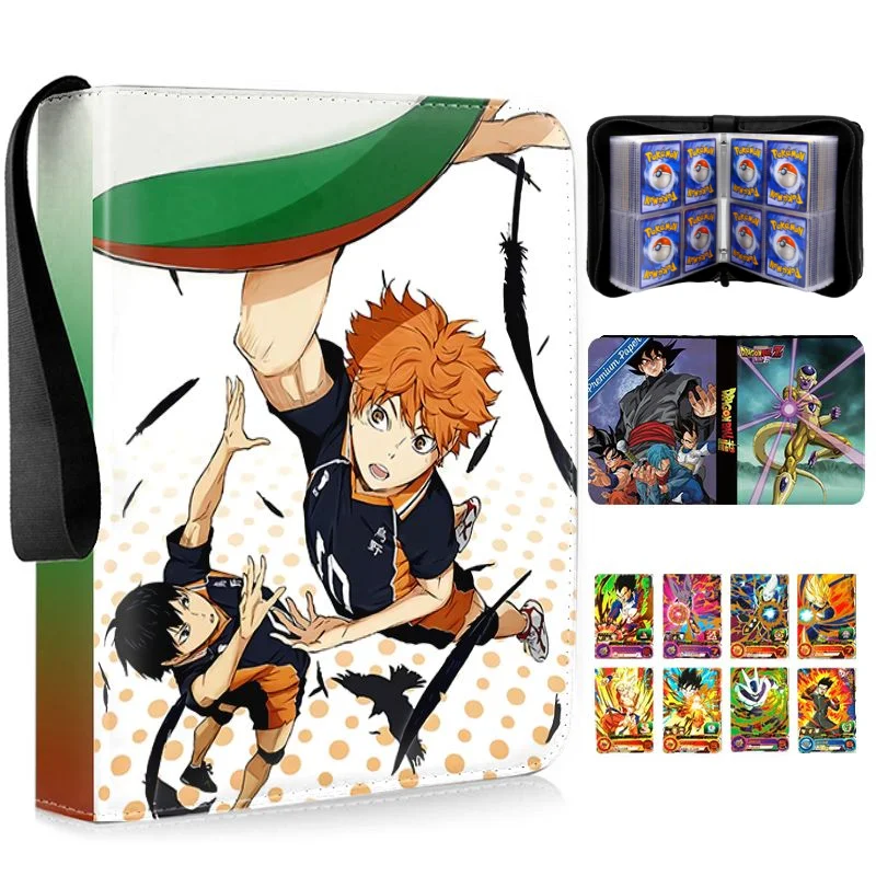 

Haikyuu!! Card Binder Album Book Fashion Trend Cartoon Toy Large Capacity Zipper Business Card Holder Children's Luxury Gift