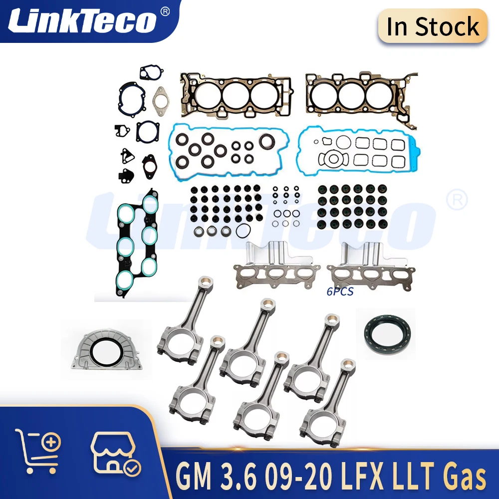 Engine Parts Full Gasket Connecting rod Kit 3.0 3.6 L 09-17 LLT LF1 For BUICK CADILLAC CHEVROLET GMC HOLDEN ISUZU PONTIAC SATURN