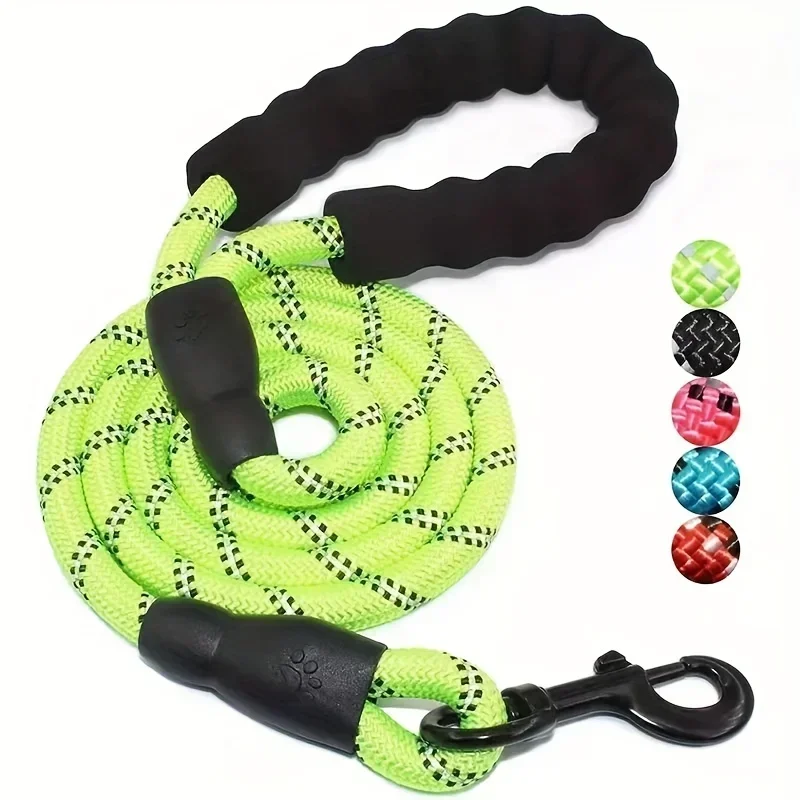 120/150/200/300CM Reflective Dog Leash Soft Handle Dog Leash Reinforced Leash for Small Medium Large Dogs Big Dog Supplies