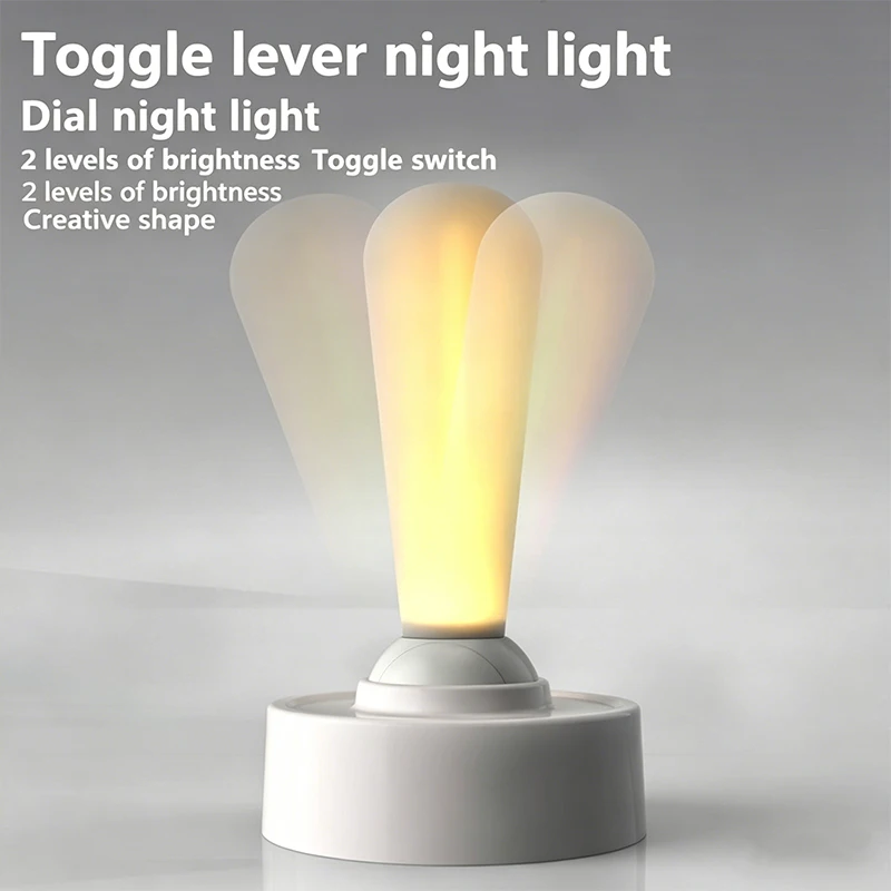Rechargeable LED Night Light Portable 2 Modes Touch Bedside Lamp for Bedroom Hallway Nursery Home Use