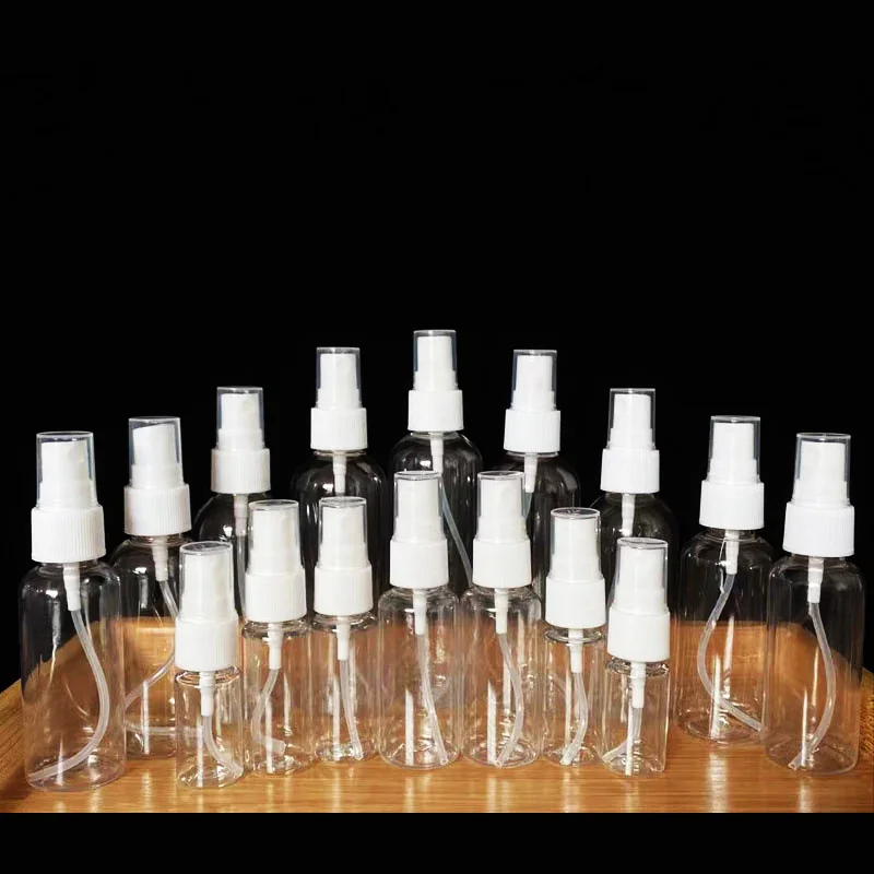 Empty Transparent Spray Bottle Refillable Bottles Plastic Perfume Atomizer Portable Travel Package Alcohol Cosmetics Sub Bottle