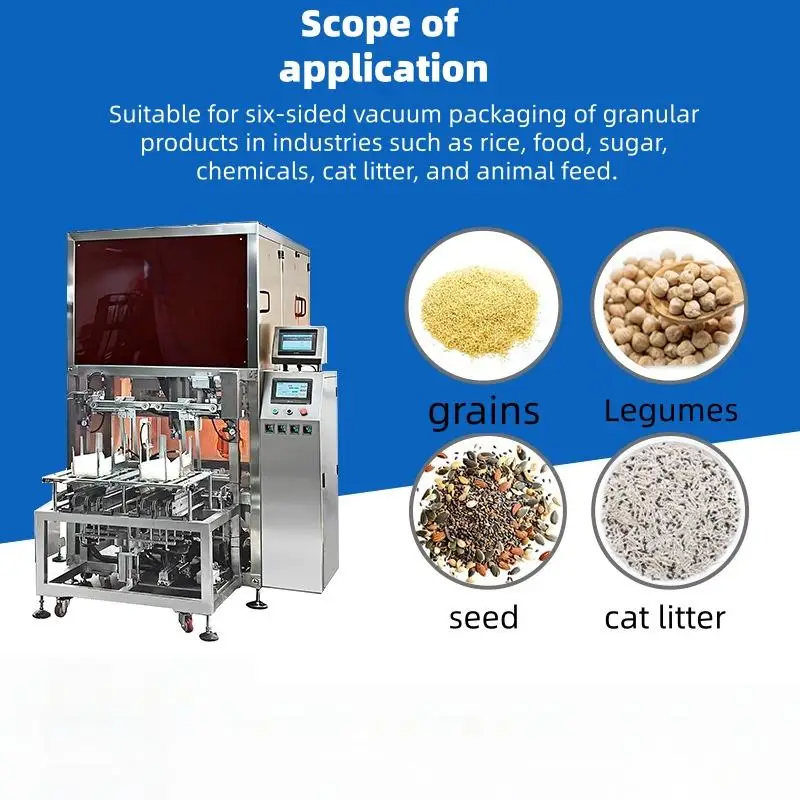 Granule Feed Doypack Packaging Machine OEM Customized Premade Bag Packing System with Linear Weigher for Nuts Snack Food