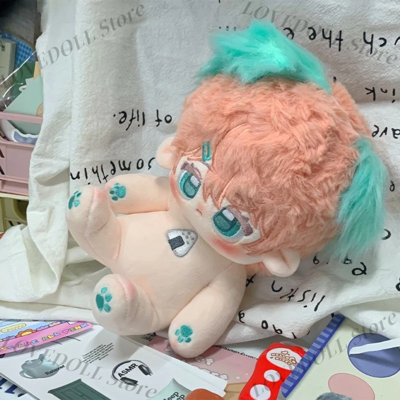 20cm Anime Attributes Mitter Kawaii Cosplay Plush Cotton Doll Bodyk with Skeleton Cartoon Dress Up Toy Figure Collection Gift