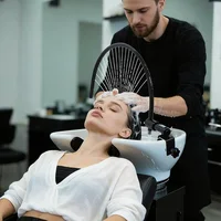 Cabezal de diseño de arco de 180 grados, marco de cascada para Spa, dispositivo de circulación de agua para salón, Spa, accesorios para cuenco de cama y champú