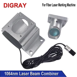 DIGRAY 1064nm Optical Fiber Beam Combiner Kit Optional with Red Light Indicator Beam Combining Mirror