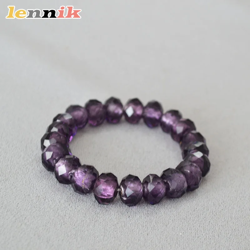 

LENNIK Имитация фейерверка с аметистом, эластичный браслет, элегантные украшения из бисера для женщин, легкий роскошный подарок, повседневная элегантность