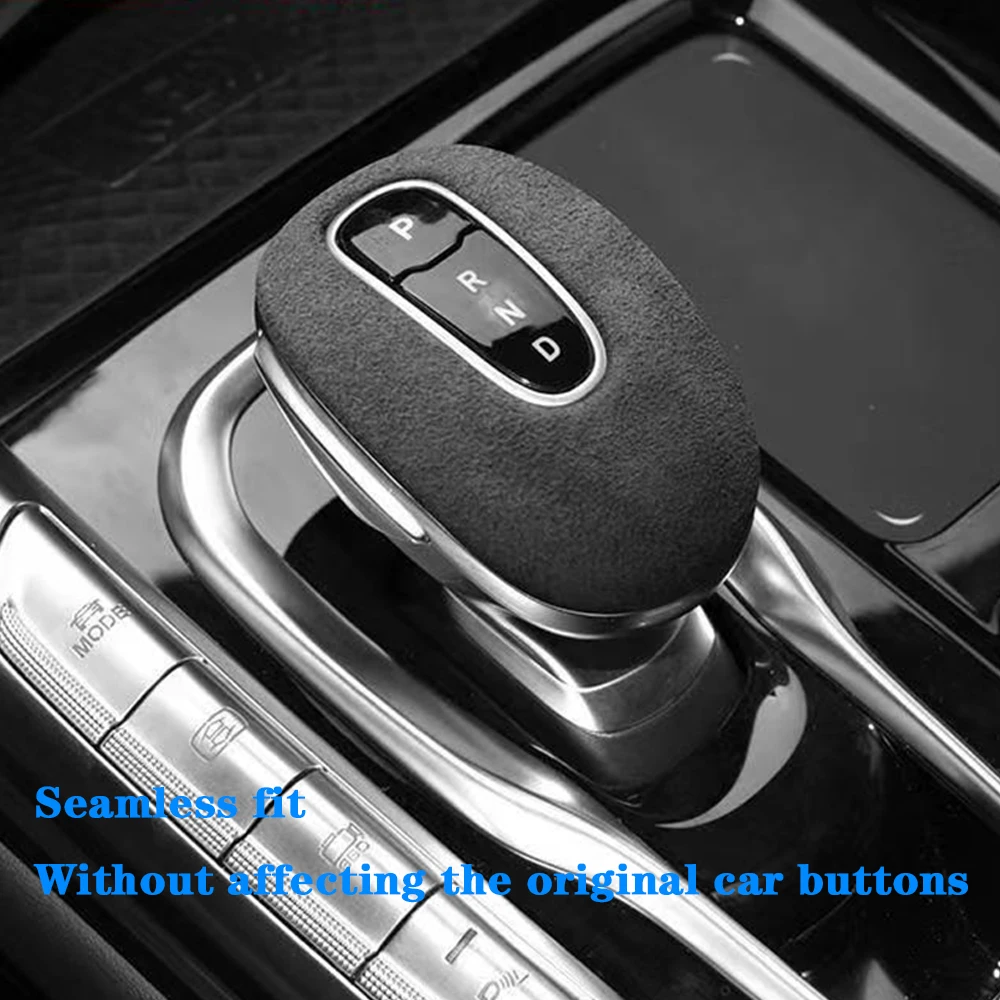 ل دونغفنغ فوياه الحرة 2021 2022 2023 الجلد المدبوغ سيارة والعتاد التحول رئيس الياقات سيارة التحول المقبض غطاء حماية الملحقات #1