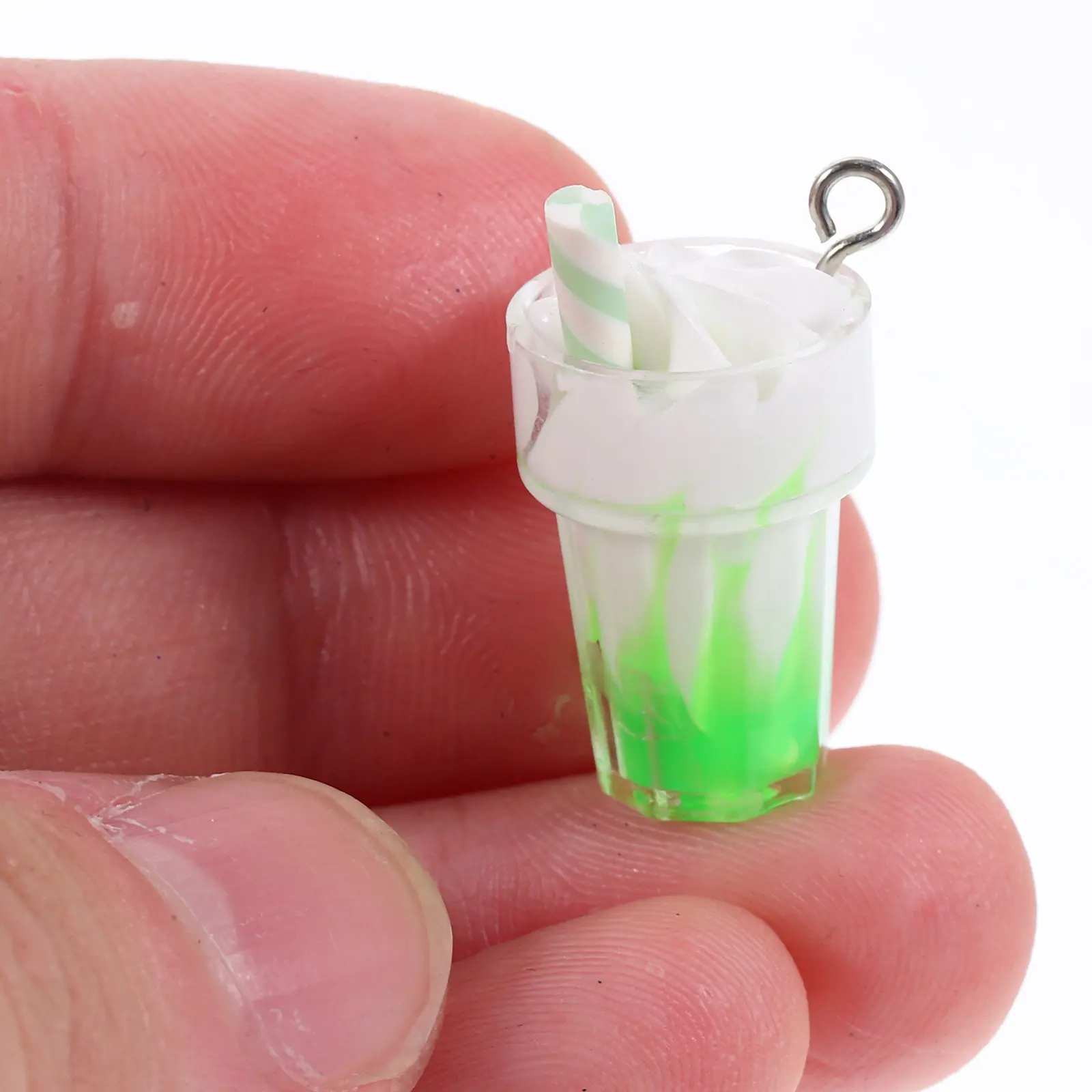 

30Pcs Ice Cream Cup Pendant Charms Resin DIY Jewelry Necklace Earrings Bracelets Keychain Decorations Mini Resin Ice Cream Cup