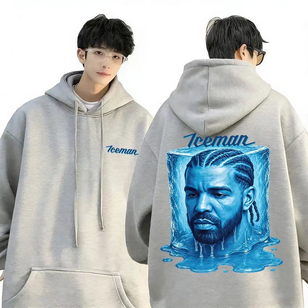 

Hot Rapper Drake ICEMAN Face Graphic Hoodie Men Women Fashion Hip Hop Streetwear Male Vintage Casual Oversized Pullover Hoodies