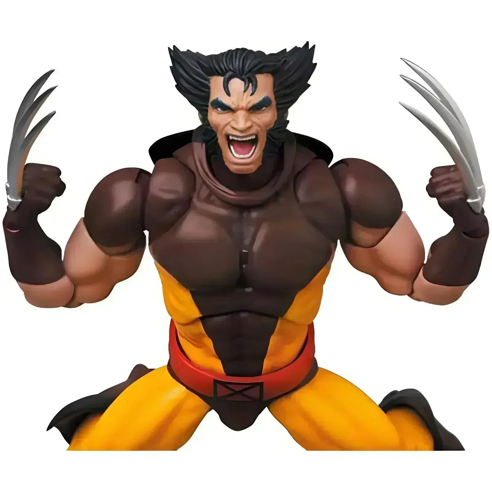 Em estoque ct brinquedos mafex 096 wolverine figura marrom quadrinhos x-men figura de ação mafex 138 shf anime estatueta ko modelo brinquedo crianças presentes