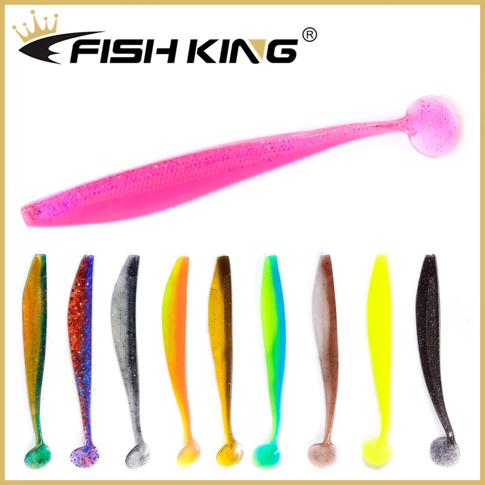 FISH KING New Shad Fishing Lure Soft Lure 90mm 120mm 160mm Wobblers Odor Attractant Carp Silicone Bait Pike Bass Artificial Bait