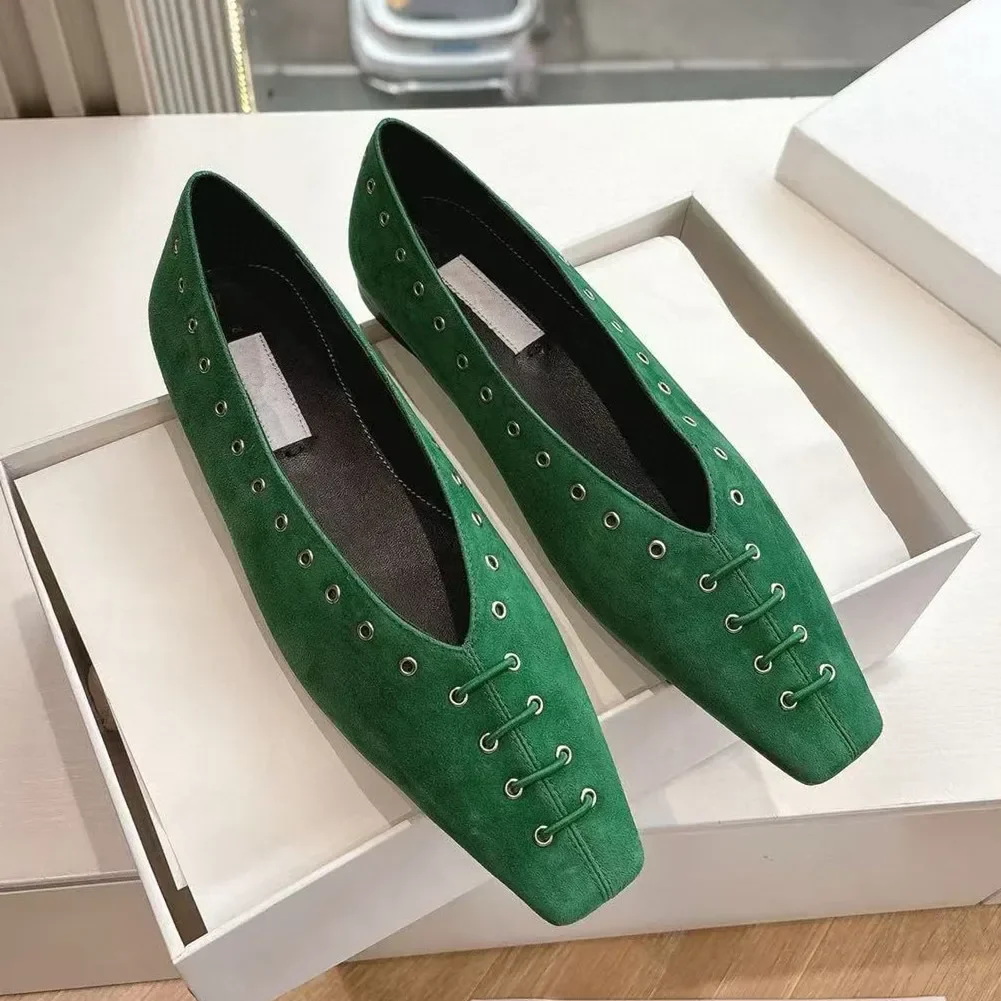 

Retro genuine leather loafers for women's new versatile one-piece shoes with round toe commuting flat Mary Jane shoes for women