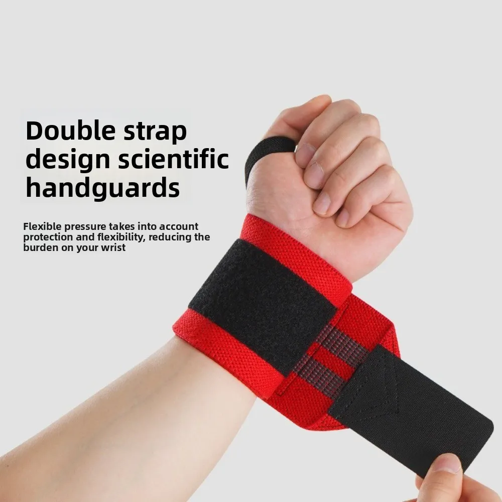 حزام مساعدة رياضي للرجال لرفع الأثقال ورفع الأثقال وحزام معصم عبر الحدود احترافي للياقة البدنية المضغوطة
