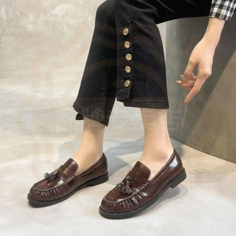 2026 Fashion Women's Shoes Classic Round Toe Loafers for Woman Elegant Office Work Shoes Designer Shoes Zapatos De Mujer