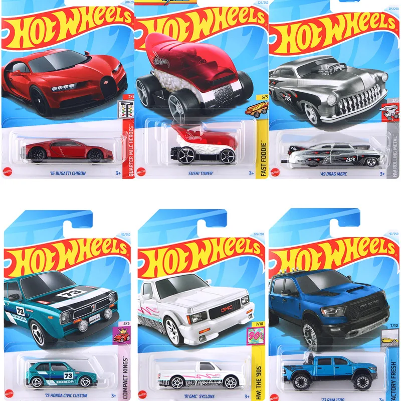 2024 M Batch Hot Wheels Car Boys Toys 1:64 Diecast Bugatti Chiron Toyota Drag Merc Nissan Skyline Lbwk Hypercar Hirohata Gift