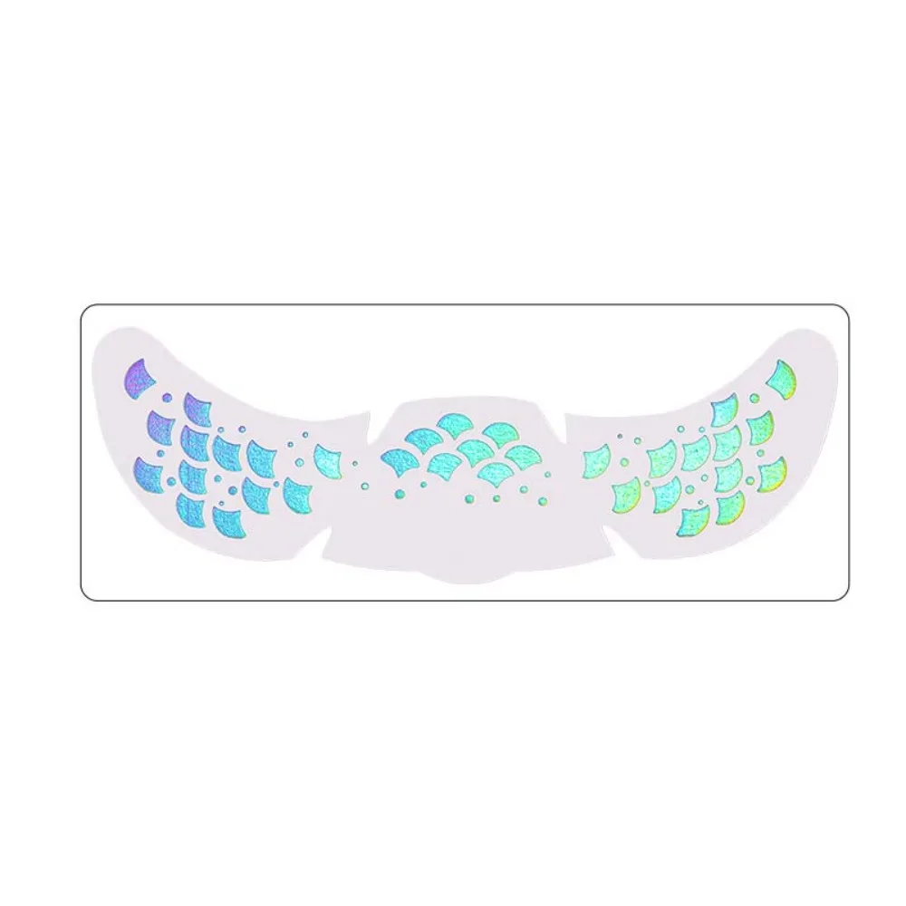 DIY Laser Freckle Tattoo Sticker Fish Scale Moon Star Bronzing Sparkle Face Temporary Tattoo Long Lasting Freckle Makeup
