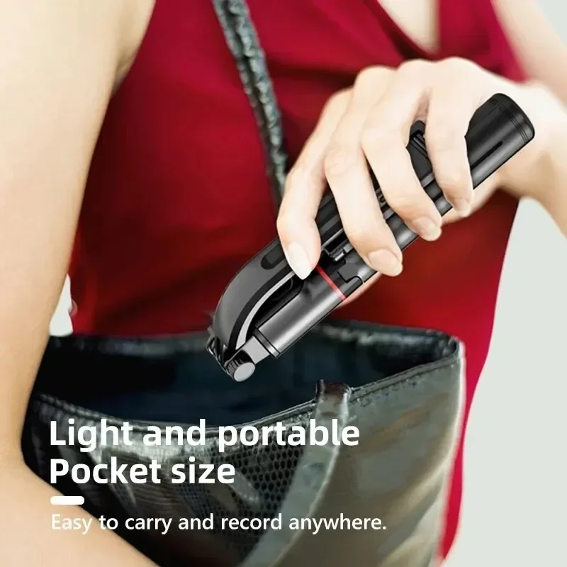 Bezprzewodowy kij do selfie do smartfona, 44-calowy statyw z pilotem Bluetooth, przenośny składany stojak do nagrywania vlogów