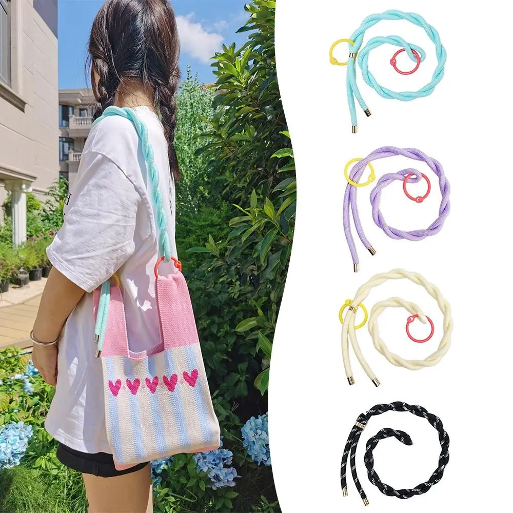 DIY Bag Strap Anti-slip Replacement Adjustable Bag Extension Straps Colorful Braided Bag Decoration Accessories Shoulder Bag