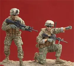 Resin Soldier 2 Forças Especiais dos EUA na Guerra do Vietnã, Desenho Manual Modelo, Kit de Montagem, 1:35