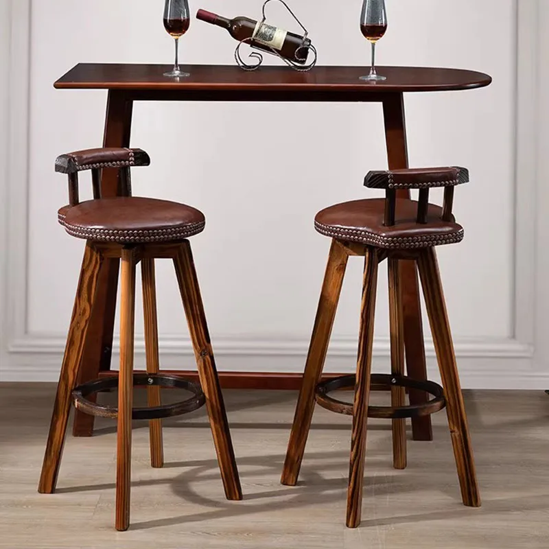 Tabourets de bar en bois pour cuisine, bureau, style nordique, design minimaliste, chaises de bar modernes, banquette relaxante, meubles tendance