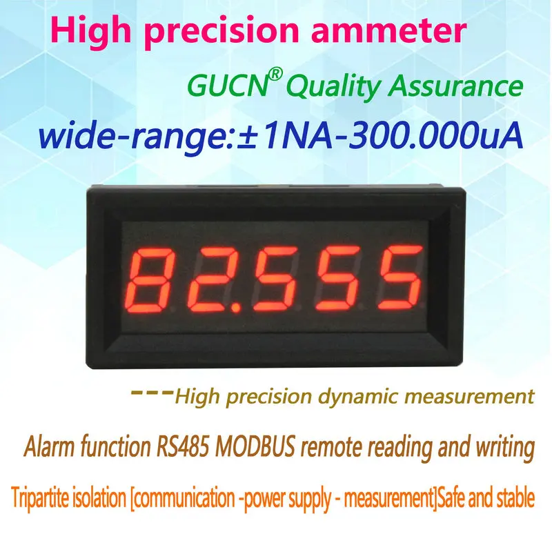 

BY539A Guichen 5-bit microampere high-precision digital ammeter ± 1NA - ± 300UA Communication RS485