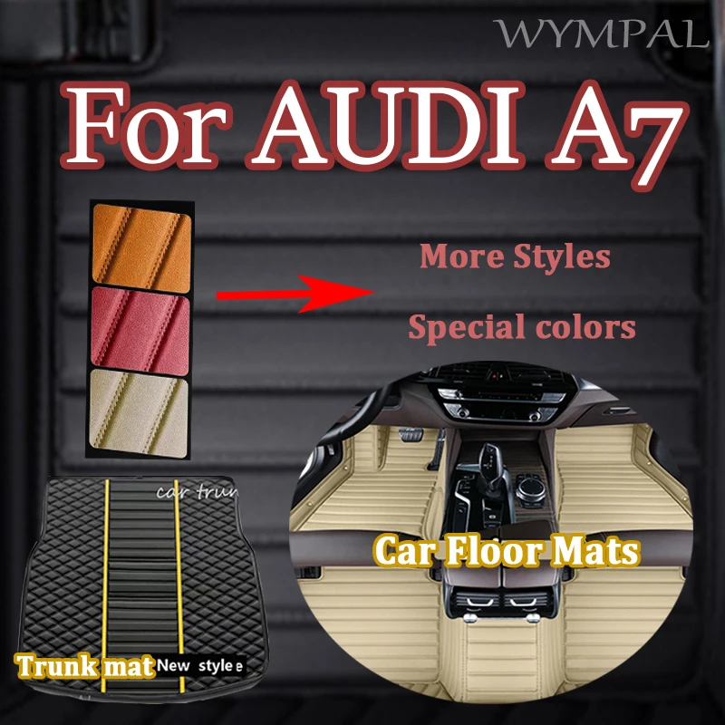 

Luxury auto Car floor mats for AUDI A7 2012 2013 2014 2015 2016 2017 2018 Custom foot Pads automobile carpet cover mats