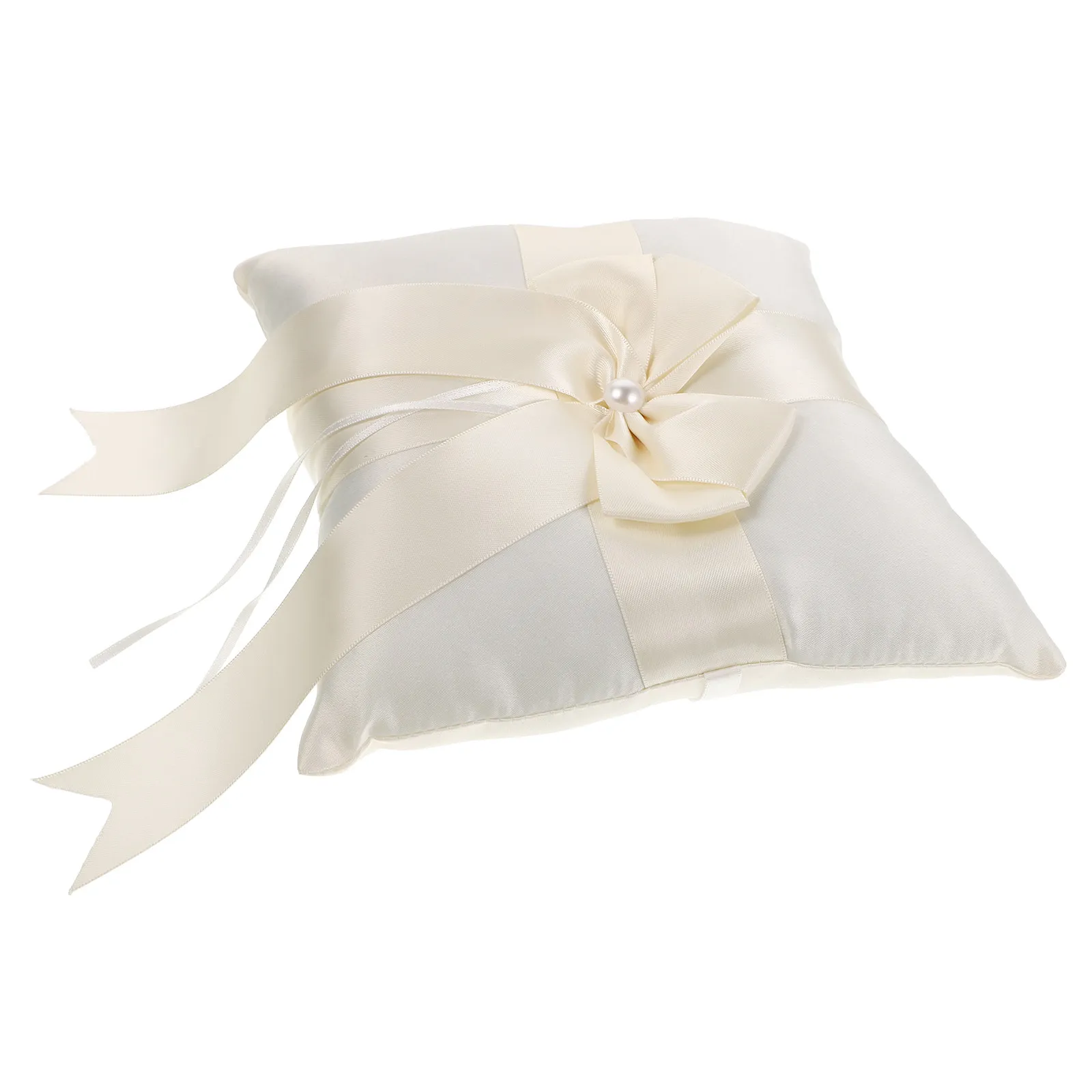 

Элегантная подушка для обручальных колец с декоративным бантом и лентой, держатель для украшений, для церемонии предложения руки и сердца, для свадебной церемонии, для обряда на коленях