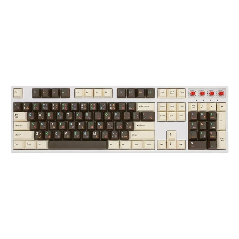 Chocolate donut keycaps Original height PBT sublimation mechanical keyboard customization