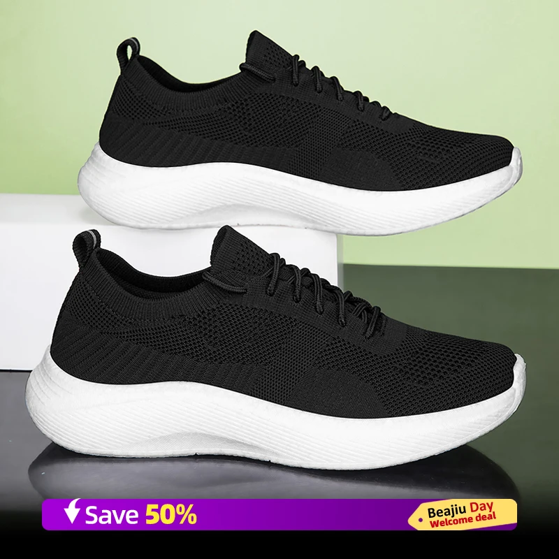 أحذية الجري الرياضية للرجال كاجوال ماراثون قابلة للتنفس وخفيفة الوزن للنساء مريحة ومضادة للانزلاق للمشي في الهواء الطلق #4
