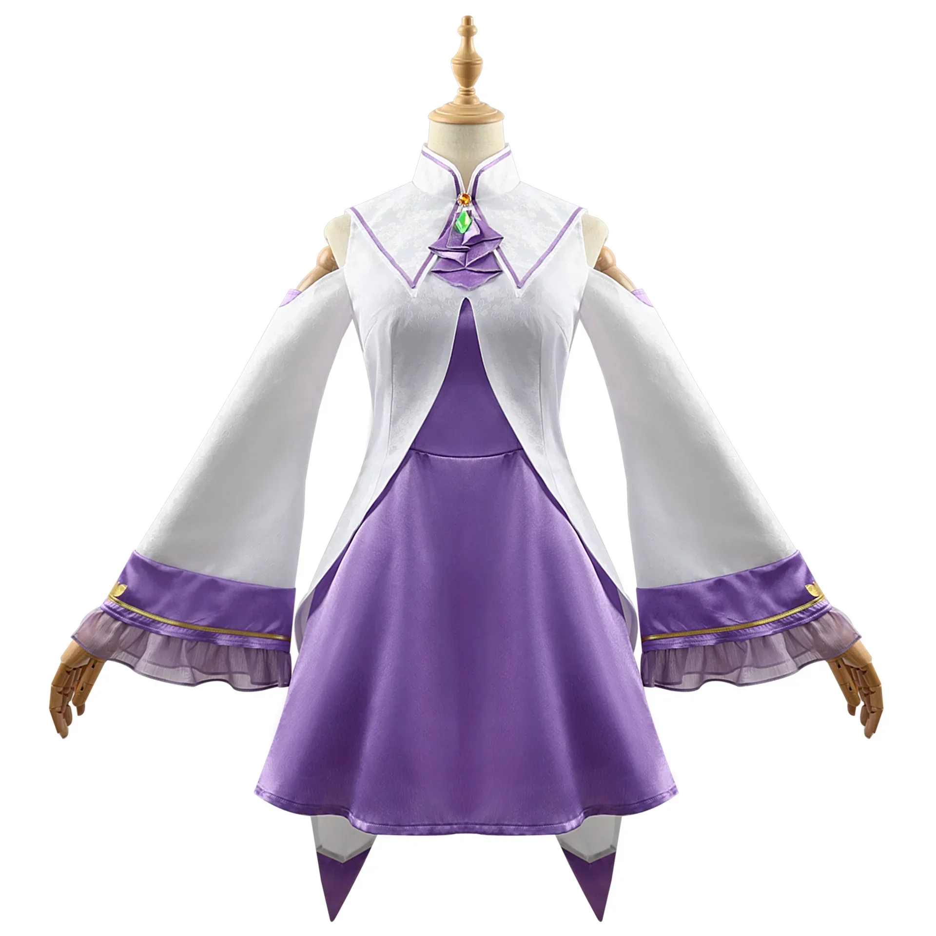 Emilia Cosplay Costume Anime RE: ZERO - Starting Life in Another World Cosplay Outfits Carnival Party Role Play Uniform Women