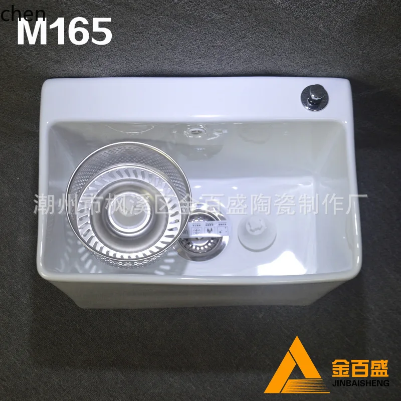 Picture 5: LXC Ceramic Mop Bucket Large Capacity Dual Drive Rotating Spin Dry Basket Floor Mop Basin Mop Basin
