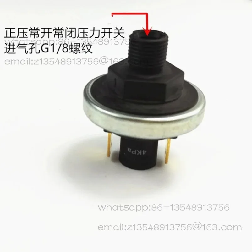 Micro Gas Pressure Switch Detecting Positive & Negative Pressure for Non-corrosive Gas, Blade-type connection Terminal