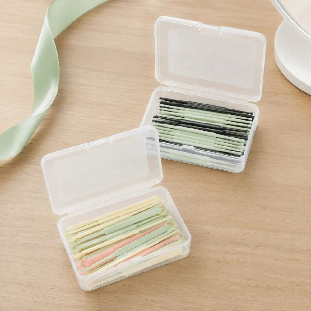 50Pcs Plastic Ear Picks Smooth Portable Ear Wax Removal Cleaner Disposable Spiral Head Ear Cleaning Spoon Daily Use