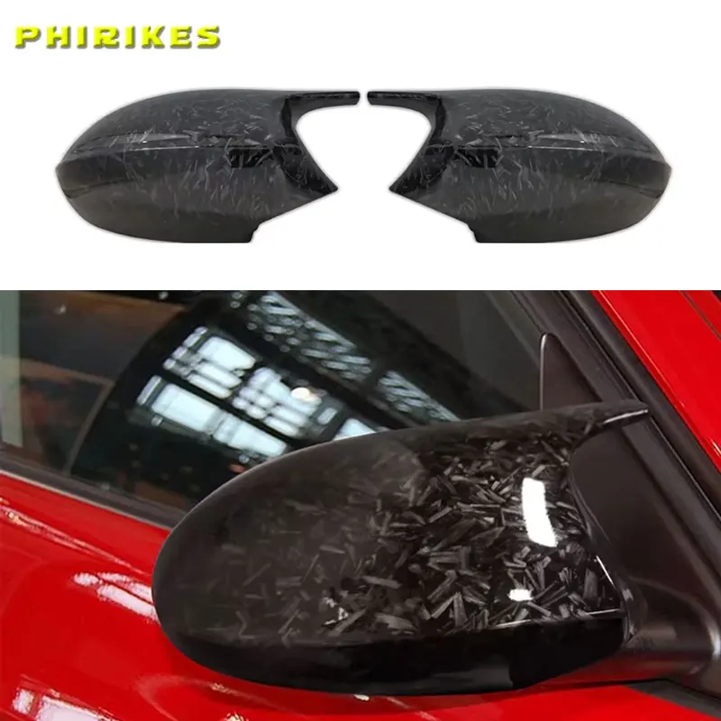 

1pair For BMW 1 3 series E87 E81 E82 E90 E91 E92 E93 Rear View Side Case Trim ABS Carbon Fiber Style Car Rearview Mirror Cover