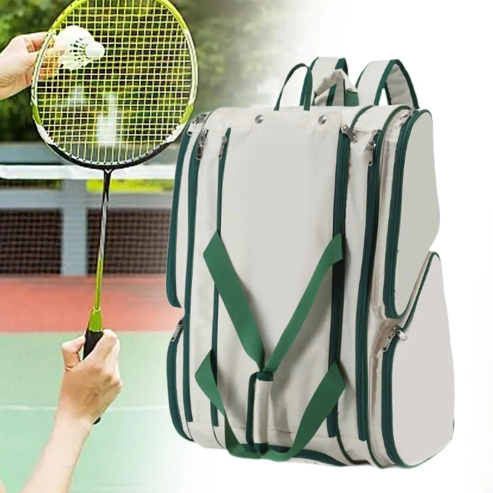 Pickleball Rucksack Ausrüstung Aufbewahrung Handtasche Rucksack tragbar mit Schuh