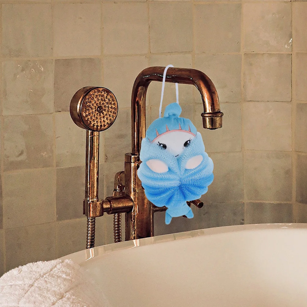 

2Pcs Exfoliating Bath Ball for Kids Soft Shower Loofah Sponge Cartoon Bath Sponge for Baby Body Scrubber Sensitive Skin Safe