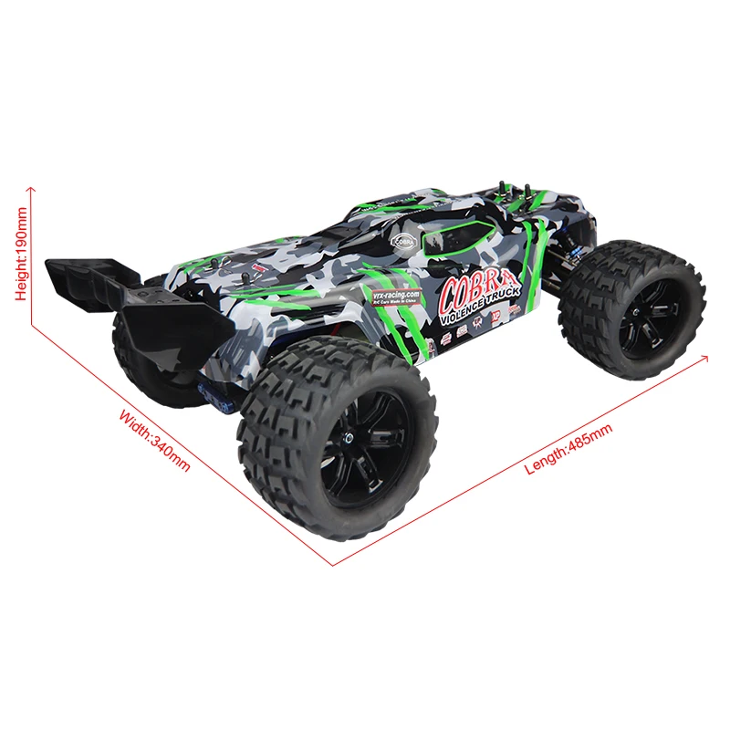 VRX Cobra RC Car 1/8 Scale Brushless W/Wheelie 80A ESC/3660 Motor/11.1V 3300mAh Lipo 2.4G Radio Control Toys RH818P Top Hot Sale